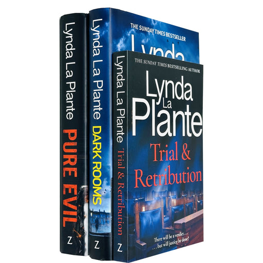 Lynda La Plante 3 Book Set(Pure Evil,Dark Rooms, Trial & Retribution(Paperback) - The Book Bundle