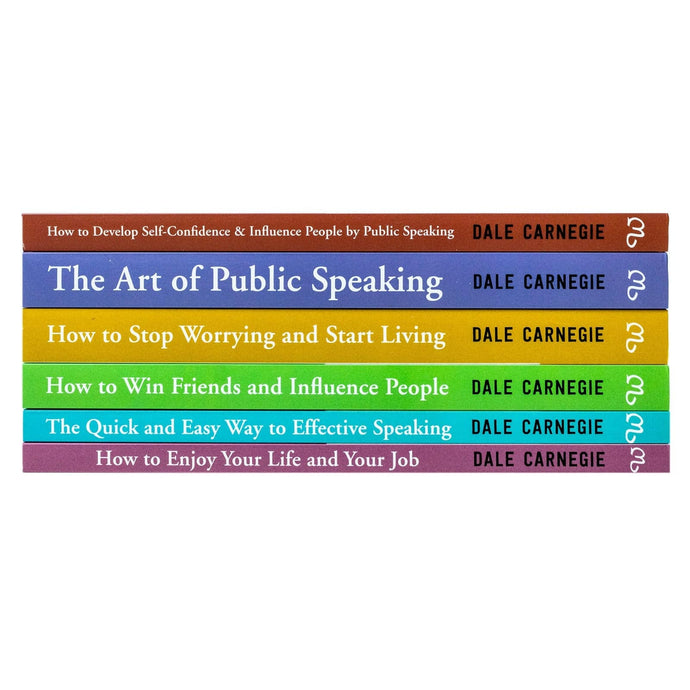 The Best Collection of Dale Carnegie 6 Books Box Set The Art of Public Speaking - The Book Bundle