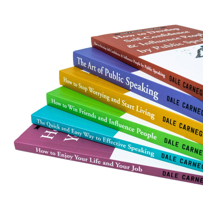 The Best Collection of Dale Carnegie 6 Books Box Set The Art of Public Speaking - The Book Bundle