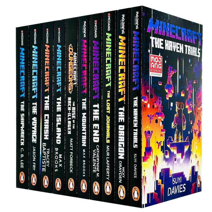 An Official Minecraft Novels 10 Books Collection Set (The Shipwreck, The Voyage, The Crash, ) - The Book Bundle
