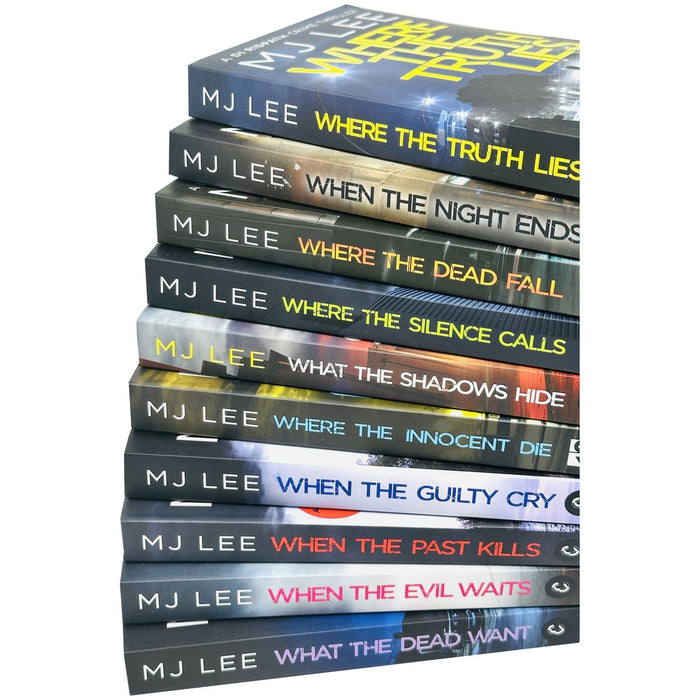 M J Lee DI Ridpath Series Collection 10 Books Set (When the Guilty Cry,When the Evil) - The Book Bundle