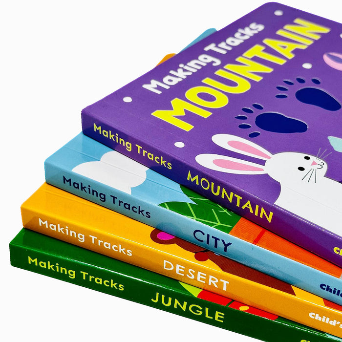 Making Tracks 2 Collection 4 Books Set By Abi Hall (Mountain, City, Desert & Jungle) - The Book Bundle