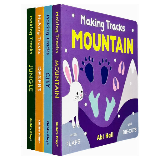 Making Tracks 2 Collection 4 Books Set By Abi Hall (Mountain, City, Desert & Jungle) - The Book Bundle