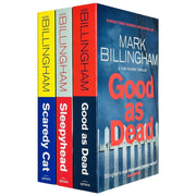 Mark Billingham Tom Thorne Novels Series 3 Books Collection Set (Sleepyhead, Scaredy Cat,Good as Dead) - The Book Bundle