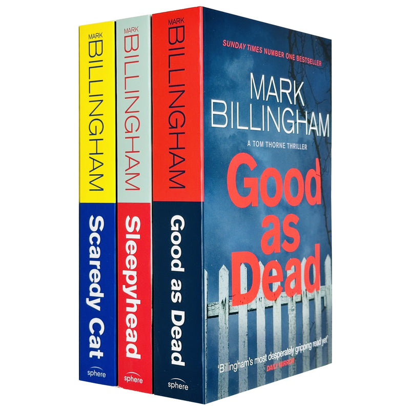 Mark Billingham Tom Thorne Novels Series 3 Books Collection Set (Sleepyhead, Scaredy Cat,Good as Dead) - The Book Bundle