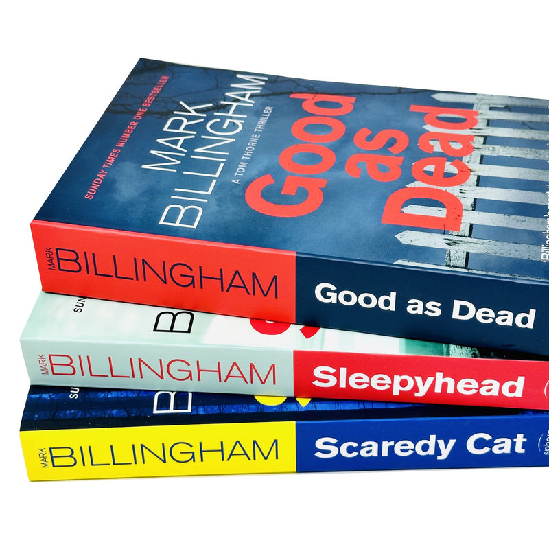 Mark Billingham Tom Thorne Novels Series 3 Books Collection Set (Sleepyhead, Scaredy Cat,Good as Dead) - The Book Bundle