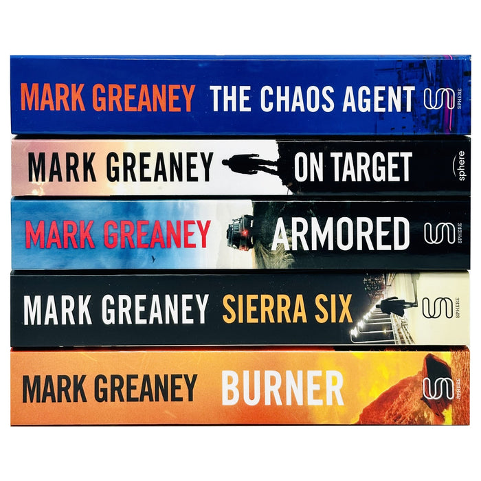 Mark Greaney Collection 5 Books Set (The Chaos Agent, On Target, Armored, Sierra Six & Burner) - The Book Bundle