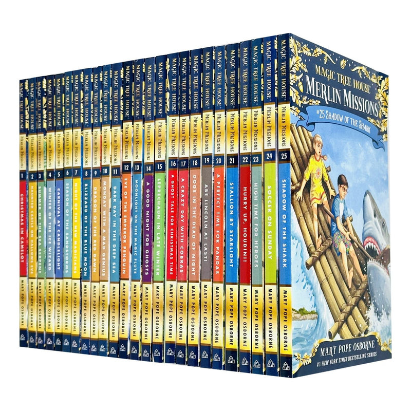 Magic Tree House Merlin Mission Series 25 Books Collection Set By Mary Pope Osborne - The Book Bundle