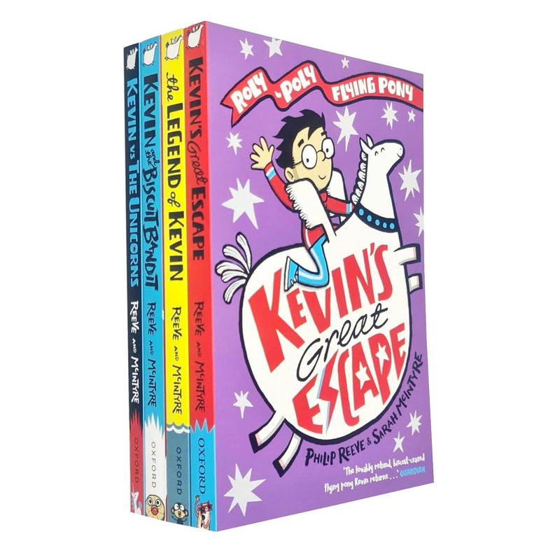 Max and Kevin A Roly-Poly Flying Pony Adventure 4 Books Set by Philip Reeve - The Book Bundle