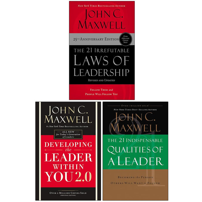 John C. Maxwell Collection 3 Books Set (21 Irrefutable Laws of Leadership) - The Book Bundle