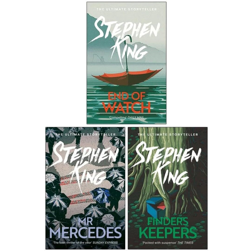 The Bill Hodges Trilogy Stephen King 3 Books Collection Set (Mr Mercedes, Finders Keepers, End of Watch) - The Book Bundle