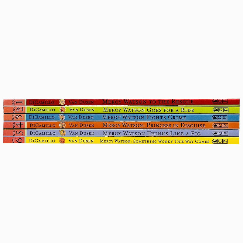 Mercy Watson Series 1-6 Books Collection Set By Kate DiCamillo(The Rescue, Goes for a Ride)