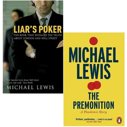 Michael Lewis 2 Books Collection Set Liar's Poker, Premonition A Pandemic Story - The Book Bundle