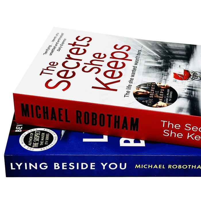 Michael Robotham  2 Books Set (The Secrets She Keeps & Lying Beside You) - The Book Bundle