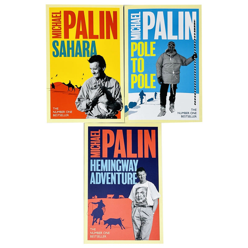 Michael Palin Collection 3 Books Bundle with Gift Journal (Hemingway Adventure, Sahara, Pole To Pole) - The Book Bundle