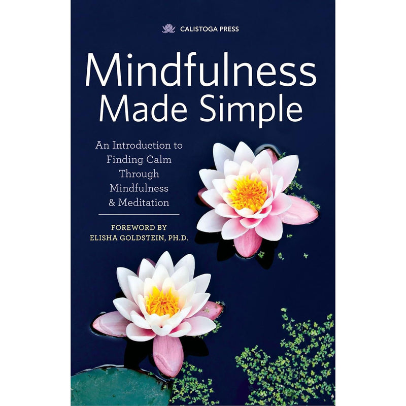 Two paperback books from The Book Bundle on mindfulness: "Mindfulness Made Simple" and "Mindfulness: A Practical Guide to Finding Peace."