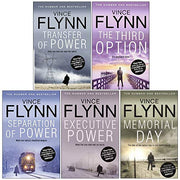 Five paperback Mitch Rapp novel series books by Vince Flynn, fiction collection set in a Simon & Schuster UK edition.
