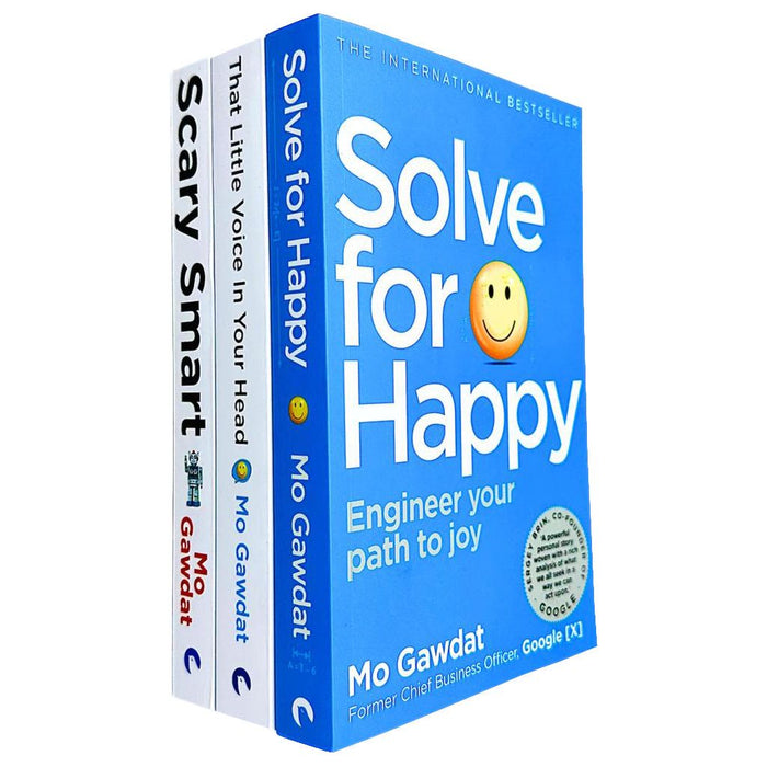 Mo Gawdat Collection 3 Books Set (That Little Voice In Your Head, Solve For Happy, Scary Smart) - The Book Bundle