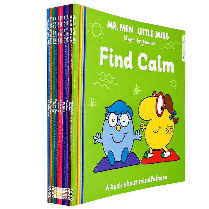Mr Men and Little Miss Discover You 10 Books Collection Set By Roger Hargreaves I Am Angry, Sharing, Find Calm - The Book Bundle