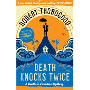 Four paperback murder mystery books from Robert Thorogood's Death in Paradise collection, featuring crime and detective stories.