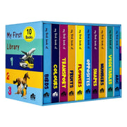 My First Library Box Set: 20 Board Books Collection Set (Birds, Colours, Transport, Fruits, Flowers, Opposites) - The Book Bundle