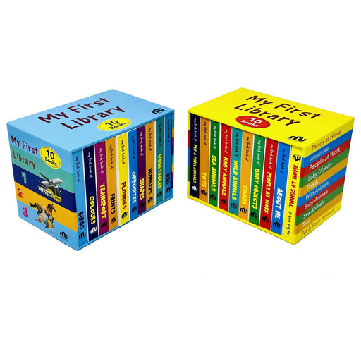 My First Library Box Set: 20 Board Books Collection Set (Birds, Colours, Transport, Fruits, Flowers, Opposites) - The Book Bundle