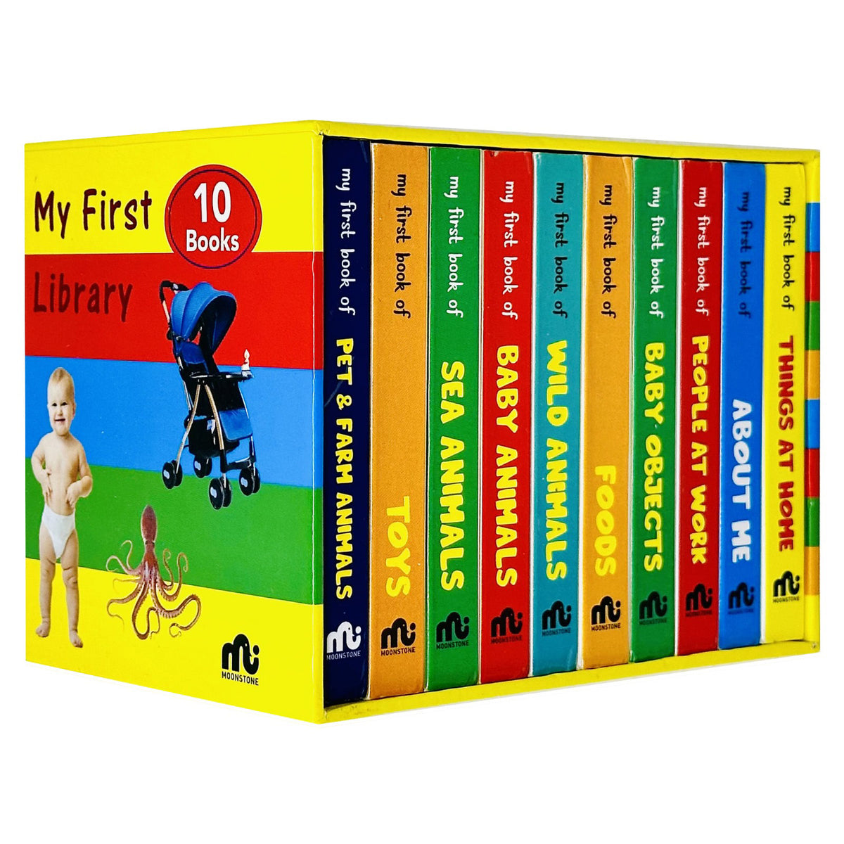 My First Library Box Set 2: 10 Board Books Collection Set (Pet & Farm ...