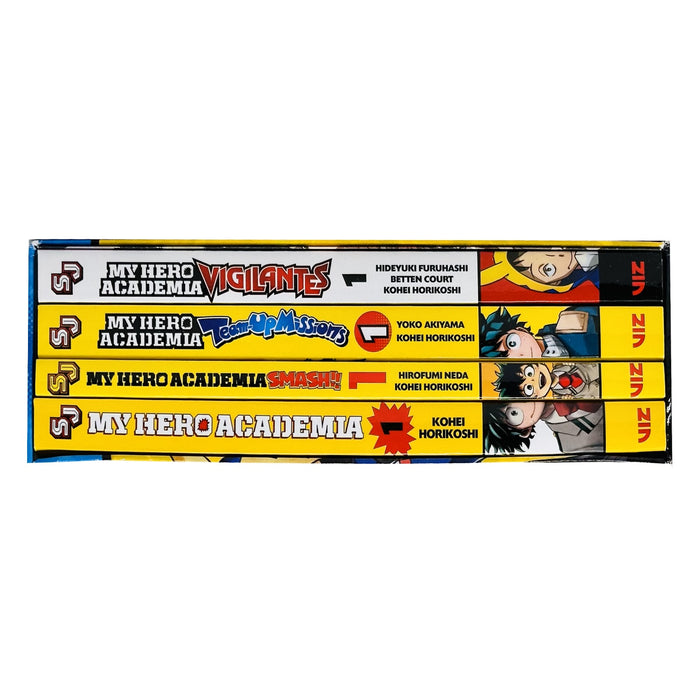 My Hero Academia Series Volume 1 Starter Pack of Smash, Team up Missions & Vigilantes Collection Books Box Set - The Book Bundle