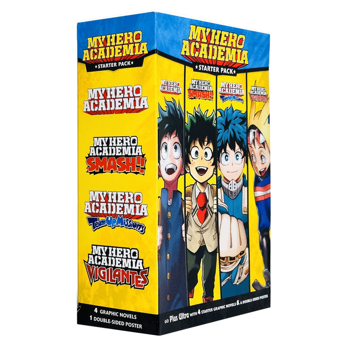My Hero Academia Series Volume 1 Starter Pack of Smash, Team up Missions & Vigilantes Collection Books Box Set - The Book Bundle