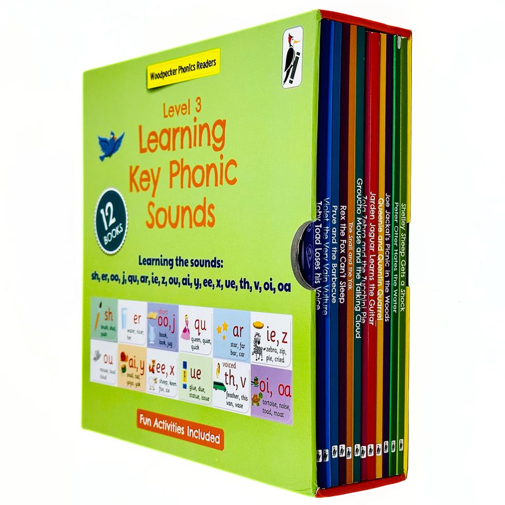 My Third Phonic Sounds 12 Books Collection Box Set with Included Fun A