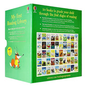 Usborne My Very First Reading Library 50 Books Set Collection Pack Early Level 1 and 2 - The Book Bundle