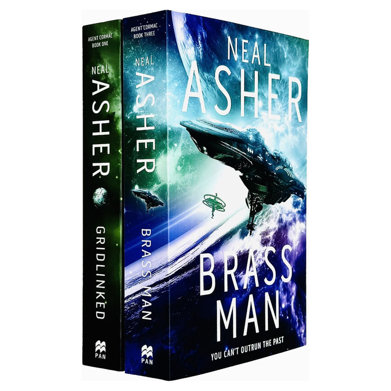 Neal Asher Agent Cormac Series 2 Books Collection Set (Gridlinked & Brass Man) - The Book Bundle