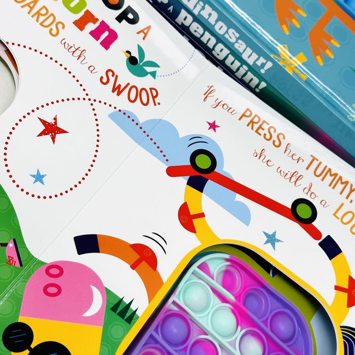 Never Pop A Series 4 Books Collection Set By Rosie Greening & Christie Hainsby (Unicorn!, Dinosaur!, Penguin! & Shark) - The Book Bundle