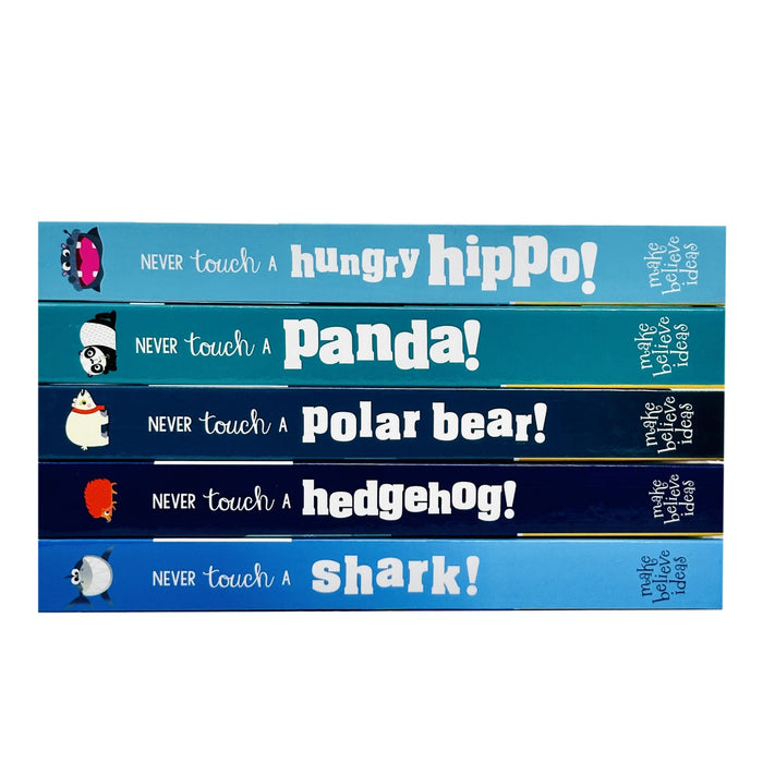 Never Touch A Series 5 Books Collection Set By Rosie Greening (Hungry Hippo, Panda, Polar Bear, Hedgehog & Shark) - The Book Bundle