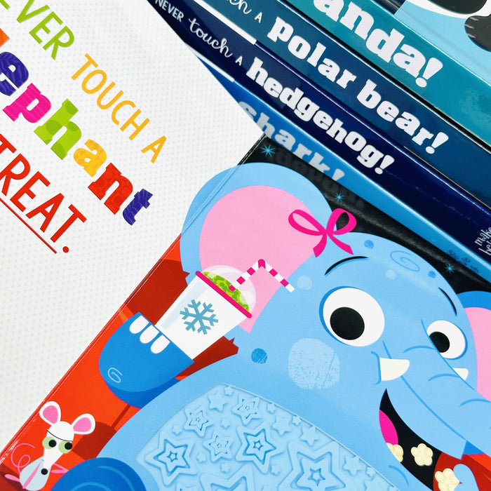 Never Touch A Series 5 Books Collection Set By Rosie Greening (Hungry Hippo, Panda, Polar Bear, Hedgehog & Shark) - The Book Bundle