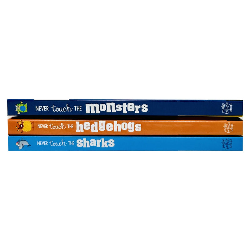 Never Touch Series 3 Books Collection Set By Rosie Greening (The Monsters, The Hedgehogs & The Sharks) - The Book Bundle