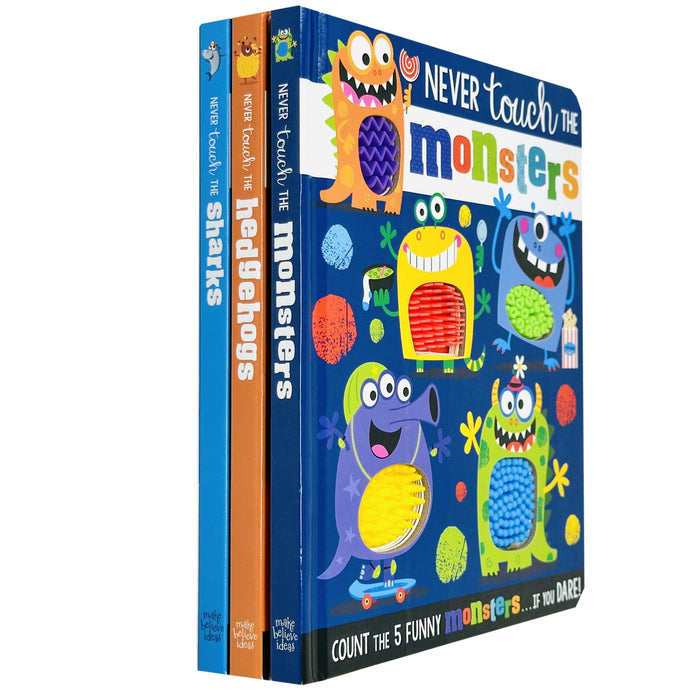 Never Touch Series 3 Books Collection Set By Rosie Greening (The Monsters, The Hedgehogs & The Sharks) - The Book Bundle
