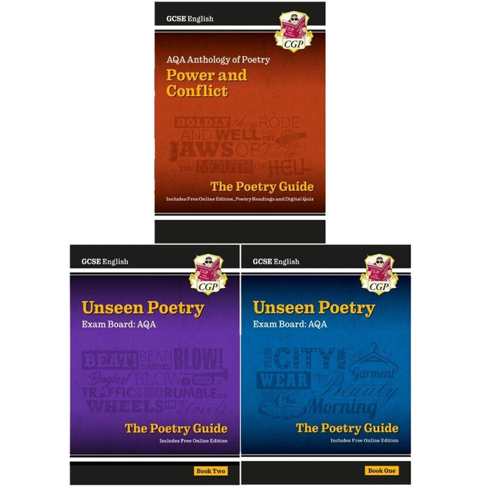 GCSE English Literature AQA Poetry Guide For The Grade 9-1 Course 3 Books Bundle Collection - The Book Bundle