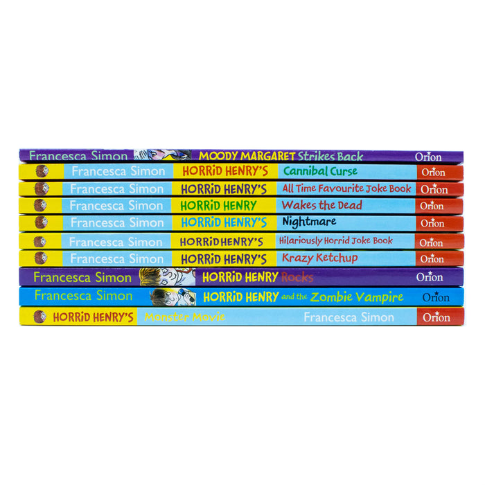 Horrid Henry Francesca Simon 10 Books Collection Set (Moody Margaret Strikes Back) - The Book Bundle