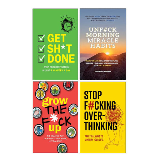 Pranshu Anand UnFck Morning Miracle Habits 4-book paperback collection set by Chartwell Books