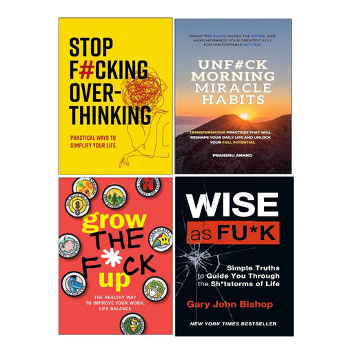 Chartwell Books & Pranshu Anand four-book paperback collection on overthinking, habits, growth, and wisdom