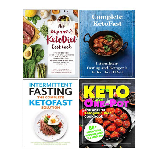 Complete KetoFast & One Pot Ketogenic Diet 4-book collection by Martina Slajerova, paperback set