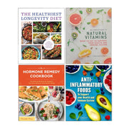 Anti-inflammatory and longevity diet 4-book collection by Lizzie Streit and Chartwell Books, paperback set