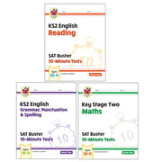 KS2 English SAT Buster 10-Minute Tests 3 Books Collection Set - Non Fiction - Paperback - The Book Bundle