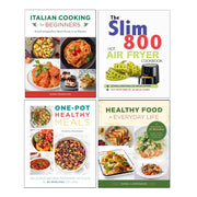 Anna Prandoni and Dana Carpender Slim 800 hot air fryer recipe books collection, four paperback books set