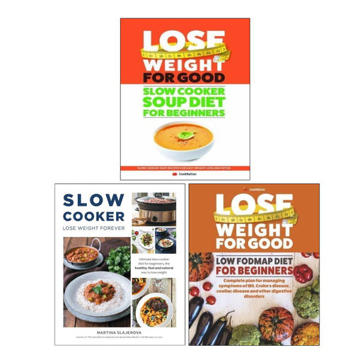 Iota & Martina Slajerova Lose Weight, Slow Cooker & Low FODMAP Diets 3-book paperback collection set