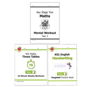 Primary Maths and English Practice 3 Books Collection Set - Non Fiction - Paperback - The Book Bundle