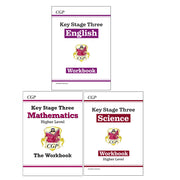 KS3 Science, Maths and English Workbooks 3 Books Collection Set - Non Fiction - Ages 9–12 - Paperback - The Book Bundle