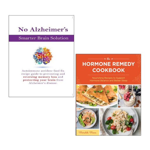 No Alzheimer's Smarter Brain Keto and The Hormone Remedy Cookbook collection by Meredith Mann, 2 paperback books