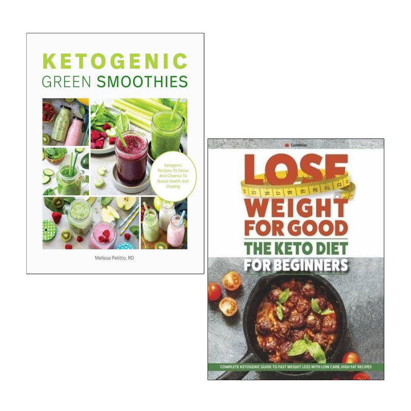 Lose Weight For Good and Ketogenic Green Smoothies 2-book collection set by Iota & RD Melissa Petitto, paperbacks